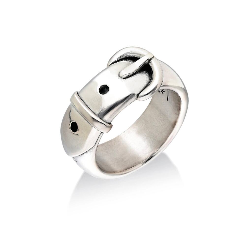 Silver Belt Ring